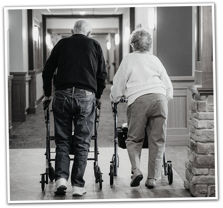 Residents Walking at Noel Manor